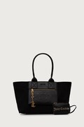 Juicy Couture kabelka typu shopper dámska z imitácie semišu BONNIE čierna BIJ2699F7WPJ