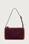 MARC JACOBS torebka damska zamszowa SMALL SHOULDER BAG fioletowa 2F6HSH018H01