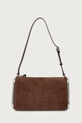MARC JACOBS torebka damska zamszowa SMALL SHOULDER BAG brązowa 2F6HSH018H01
