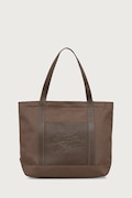 Maison Kitsuné torebka shopper damska bawełniana zielona MRUBT19WB0026
