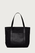 Maison Kitsuné torebka shopper damska bawełniana czarna MRUBT19WB0026
