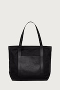 Maison Kitsuné torebka shopper damska bawełniana czarna MRUBT19WB0026