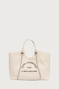 Karl Lagerfeld torebka shopper damska bawełniana beżowa B3W50068