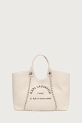 Karl Lagerfeld torebka shopper damska bawełniana beżowa B3W50068