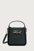 Karl Lagerfeld crossbody torba za žene kožna zelena B4W30008