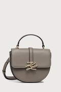 Karl Lagerfeld torebka crossbody damska skórzana K/AUTOGRAPH szara B4W30039