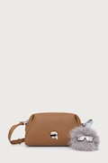 Karl Lagerfeld чанта crossbody дамска от имитация на кожа кафява B4W30083