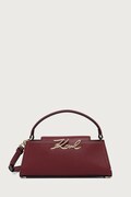 Karl Lagerfeld crossbody torbica ženska usnjena K/SIGNATURE rdeča B4W30207