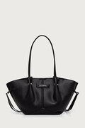 Karl Lagerfeld shopper γυναικεία από απομίμηση δέρματος K/PIERCED μαύρη B4W30329