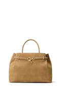 Lauren Ralph Lauren torebka tote damska skórzana brązowa 431P18464
