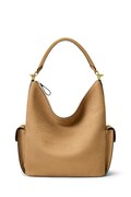 Lauren Ralph Lauren torebka shopper damska skórzana brązowa 431P18458