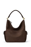 Lauren Ralph Lauren torebka shopper damska skórzana brązowa 431P18458