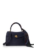 Lauren Ralph Lauren torebka damska zamszowa granatowa 431P18421