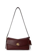 Lauren Ralph Lauren torebka crossbody damska skórzana bordowa 431P16684