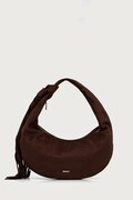DKNY torebka hobo damska z imitacji zamszu brązowa R63CMR37