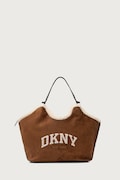 DKNY tote taška dámská z imitace semiše hnědá R63ACE48