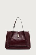 Pollini geantă shopper pentru femei din piele burgundia PC4424PP1P QA0
