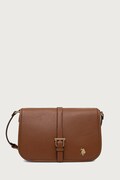 U.S. Polo Assn. torebka crossbody damska z imitacji skóry NANTUCKET brązowa BIU269322WVP