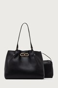 U.S. Polo Assn. torebka tote damska z imitacji skóry AYTOUNHILL czarna BIU269304WVP