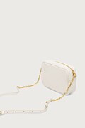 Patrizia Pepe torebka crossbody damska skórzana beżowa 8B0242 L001