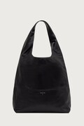 Patrizia Pepe torebka hobo damska skórzana czarna 2B0020 L0016