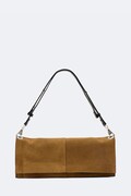 AllSaints torebka crossbody damska zamszowa LUTECE brązowa W221XF