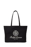 Polo Ralph Lauren torba materiałowa damska bawełniana czarna 405P16989