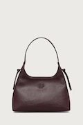 BOSS torebka hobo damska z imitacji skóry Anett Zip Hobo bordowa 50573208