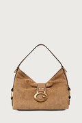 Guess torebka hobo damska z imitacji zamszu CAMDEN beżowa HWSG93 08180