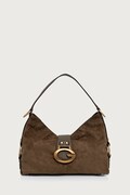 Guess torebka hobo damska z imitacji zamszu CAMDEN zielona HWSG93 08180