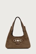 Guess torebka damska z imitacji zamszu SUNSET zielona HWSG23 14010