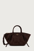 Guess torebka tote damska z imitacji zamszu ALLEGRA brązowa HWSG22 37060