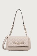 Guess torebka crossbody damska z imitacji skóry FRANCES beżowa HWQG22 41190