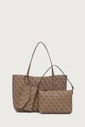 Guess torebka shopper damska z imitacji skóry BRENTON beżowa HWLG96 48240