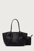 Weekend Max Mara torebka shopper damska skórzana WKASATIRA czarna 2625516125600