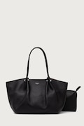 Weekend Max Mara torebka shopper damska skórzana WKASATIRA czarna 2625516125600
