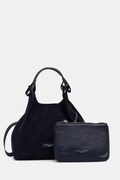 Gianni Chiarini torebka crossbody damska zamszowa DUA granatowa BS 9799 CM-PL