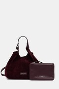 Gianni Chiarini torebka crossbody damska zamszowa DUA bordowa BS 9799 CM-PL