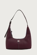 Tommy Jeans torebka hobo damska z imitacji skóry bordowa AW0AW19059