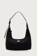 Tommy Jeans torebka hobo damska z imitacji skóry czarna AW0AW19059