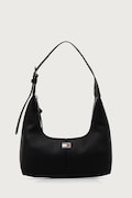 Tommy Jeans torebka hobo damska z imitacji skóry czarna AW0AW19059