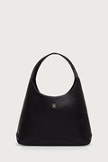 Tommy Hilfiger torebka hobo damska z imitacji skóry czarna AW0AW19187