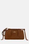 Tommy Hilfiger torebka damska zamszowa brązowa AW0AW19010