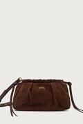 Tommy Hilfiger torebka damska zamszowa brązowa AW0AW19010