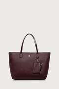Tommy Hilfiger torebka shopper damska z imitacji skóry bordowa AW0AW19004