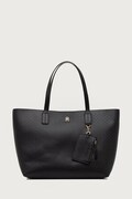 Tommy Hilfiger torebka shopper damska z imitacji skóry czarna AW0AW19004