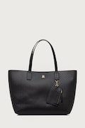 Tommy Hilfiger torebka shopper damska z imitacji skóry czarna AW0AW19004