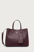 Tommy Hilfiger torebka shopper damska z imitacji skóry bordowa AW0AW18923
