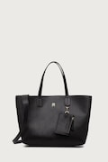 Tommy Hilfiger kabelka typu shopper dámska z imitácie kože čierna AW0AW18923