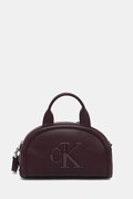 Calvin Klein torebka crossbody damska z imitacji skóry bordowa LV04F3895G